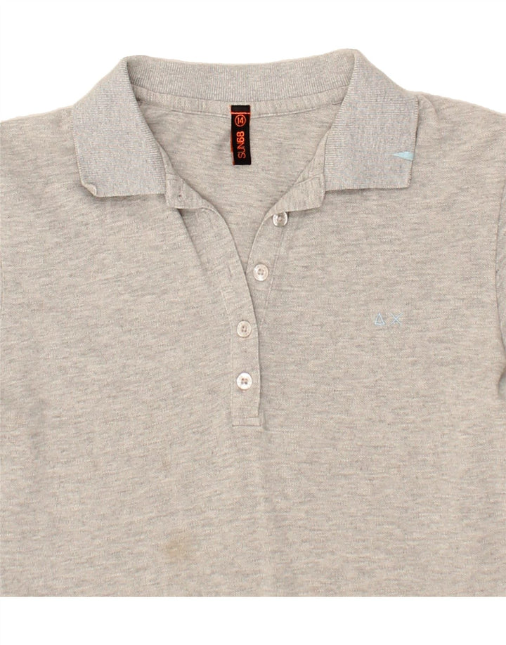 SUN68 Womens Polo Dress UK 14 Medium  Grey Cotton Vintage Sun68 and Second-Hand Sun68 from Messina Hembry 