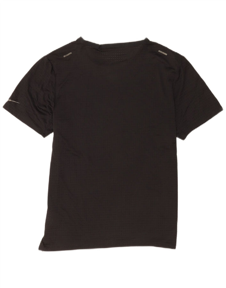 Nike Womens Dri Fit Abstract Pattern T-Shirt Top UK 14 Large Black