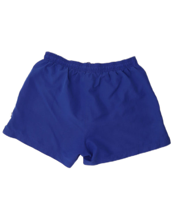 Pantaloncini sportivi da uomo Adidas in poliestere blu medio