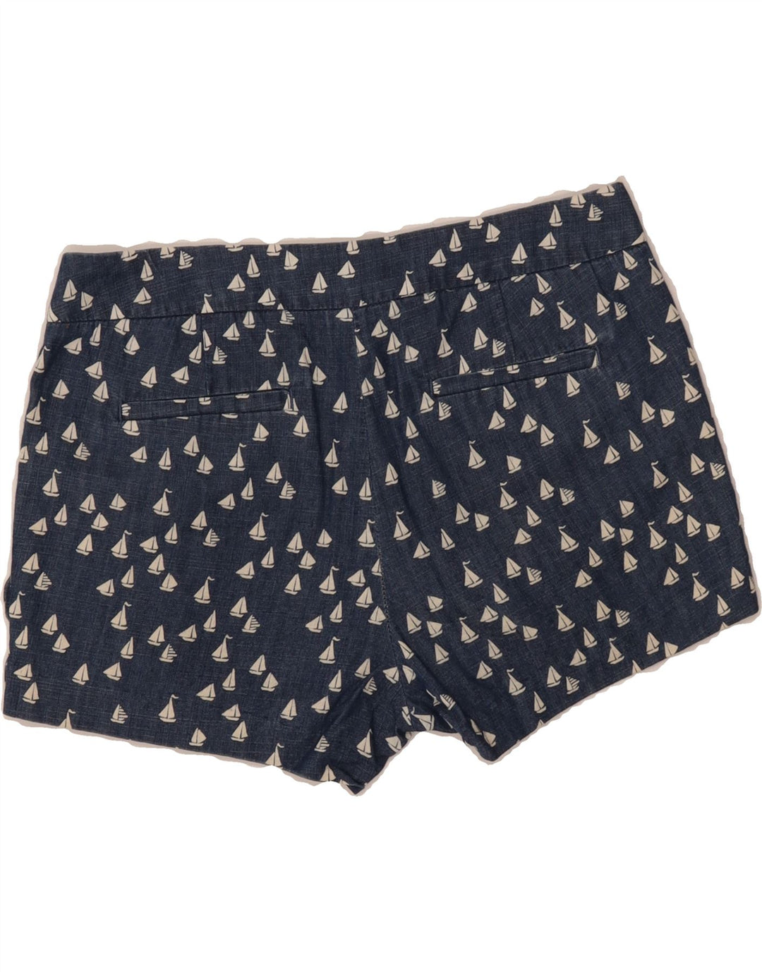 J. CREW Womens Abstract Pattern Casual Shorts US 2 XS W30  Navy Blue Vintage J. Crew and Second-Hand J. Crew from Messina Hembry 