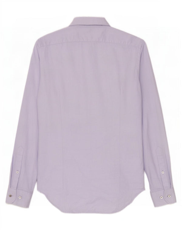Naracamicie Mens Shirt Small Purple Cotton