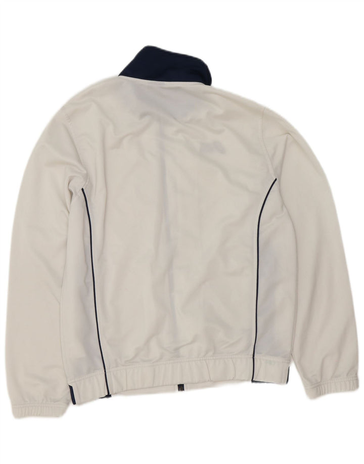 Asics Hombre Chándal Top Jacket Small Blanco Colorblock Poliéster