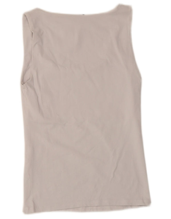 Zara Damevest Top UK 8 Small White Polyamide