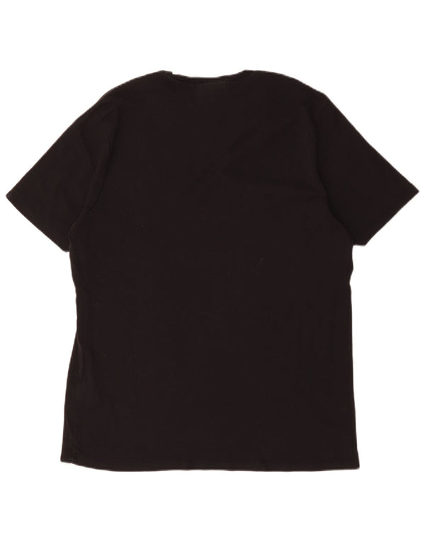 Hugo Boss Hombre Camiseta Top XL Algodón Negro