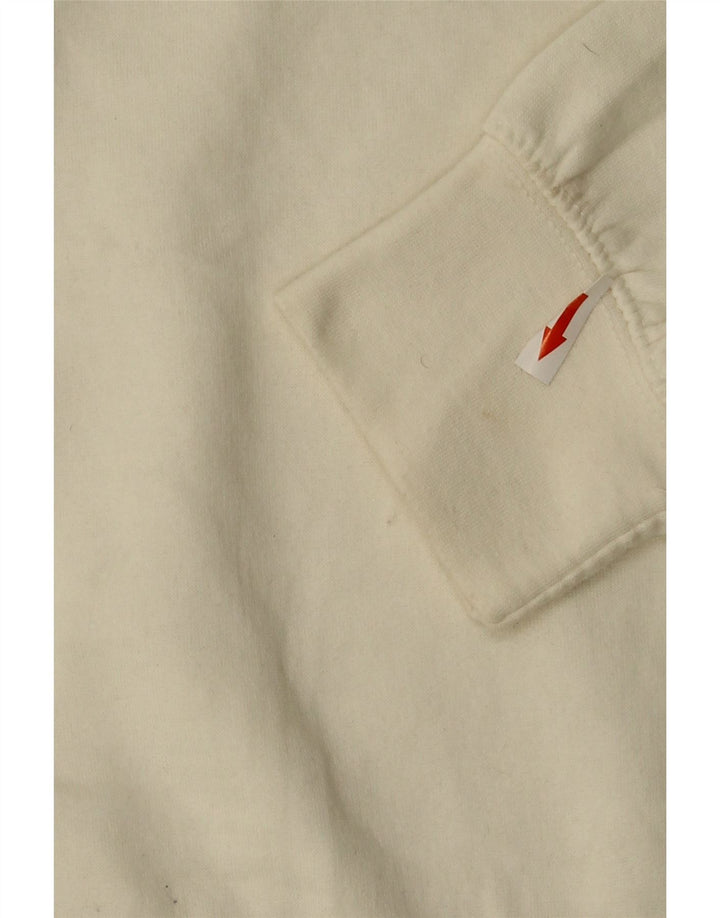 Felpa da donna Zara UK 14 poliestere bianco medio