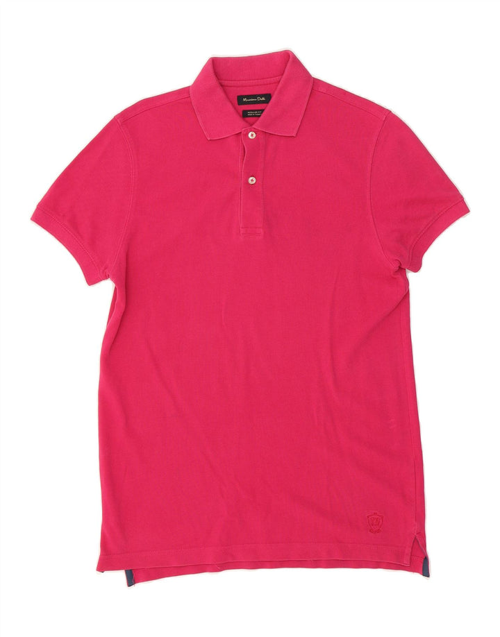 MASSIMO DUTTI Mens Regular Fit Polo Shirt Small Pink Cotton Vintage Massimo Dutti and Second-Hand Massimo Dutti from Messina Hembry 
