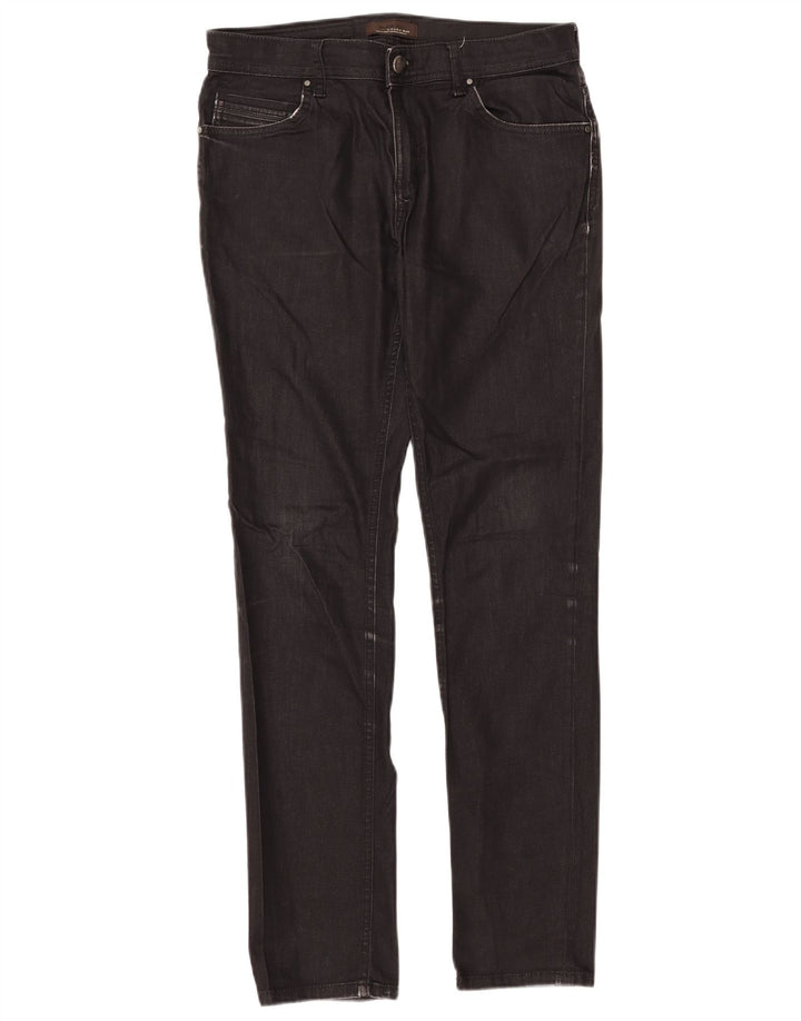 Zara Mens Slim Jeans EU 40 Medium W31 L31 Black Cotton
