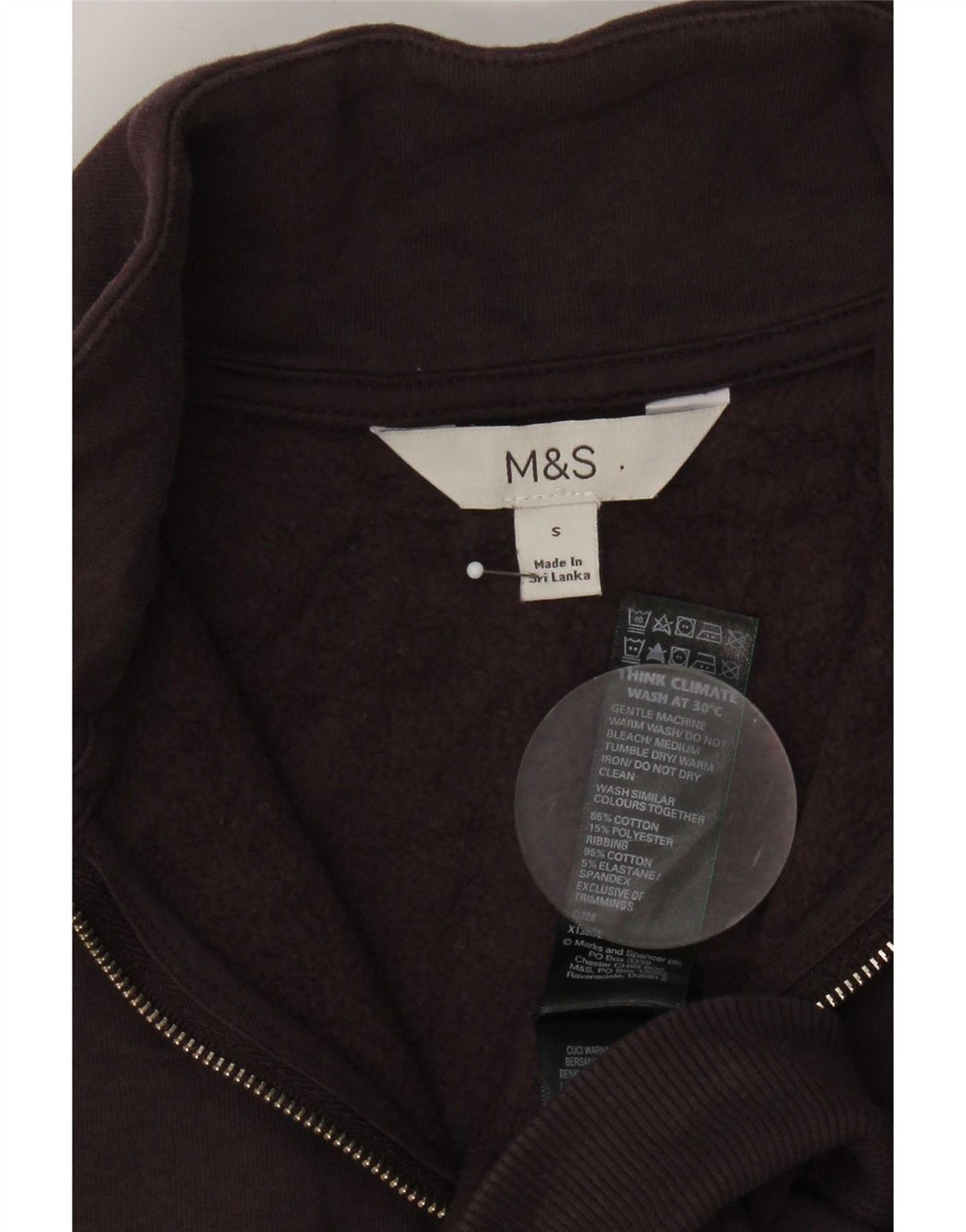 Marks & Spencer Womens Oversized Sweatshirt Jumper UK 10 Small Purple