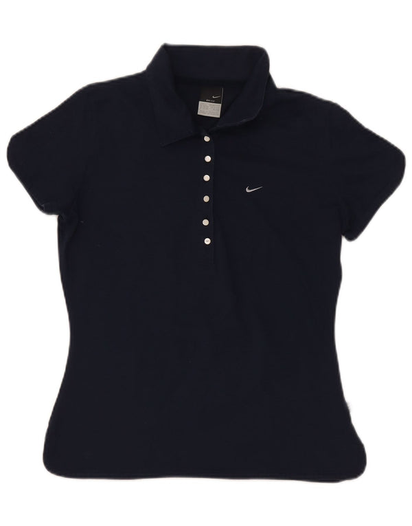 Nike Polo Dri Fit pour femme UK 14/16 Large Bleu marine