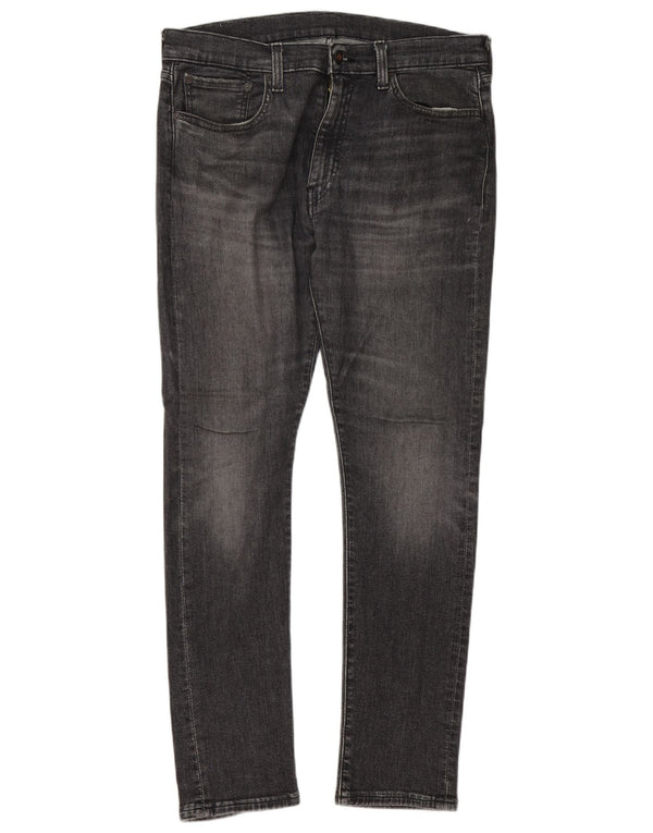 Jeans slim da uomo Levi's W36 L32 cotone grigio