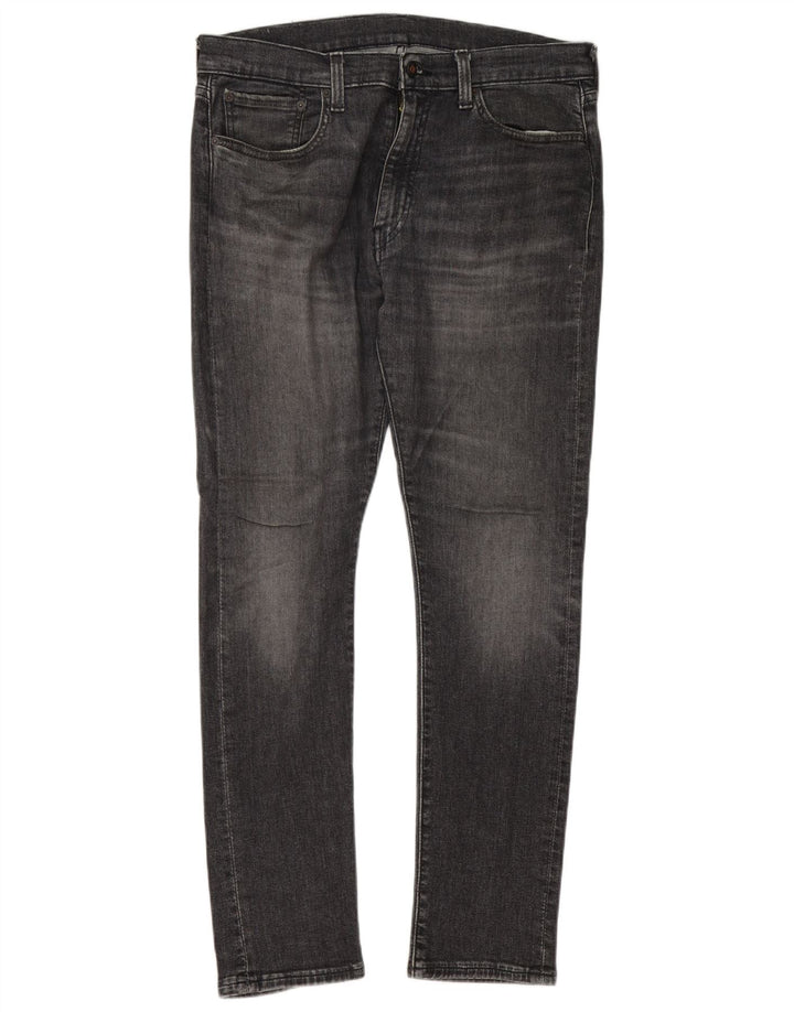 Jeans slim da uomo Levi's W36 L32 cotone grigio