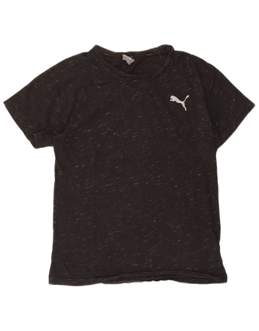 Puma Mens T-Shirt Top Large Grey Flecked Cotton