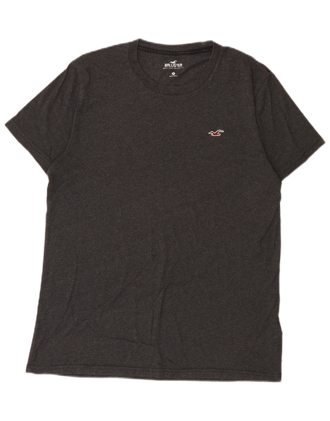 Hollister Mens T-Shirt Top Medium Grey Cotton