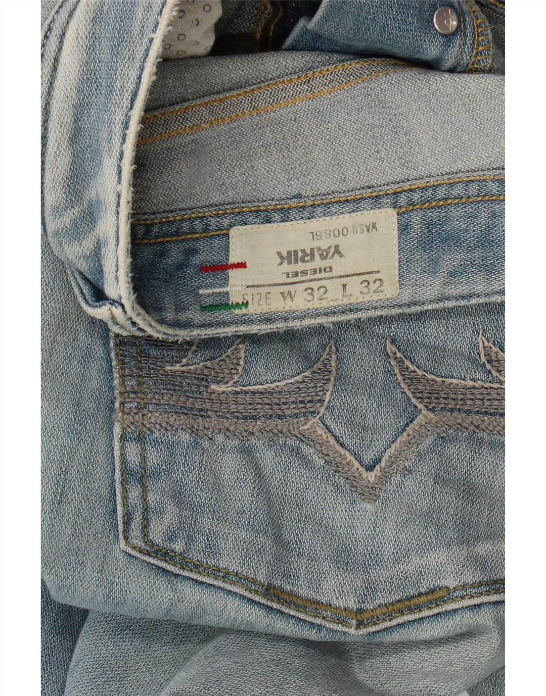 Diesel Mens Yarik Straight Jeans W32 L32 Blue