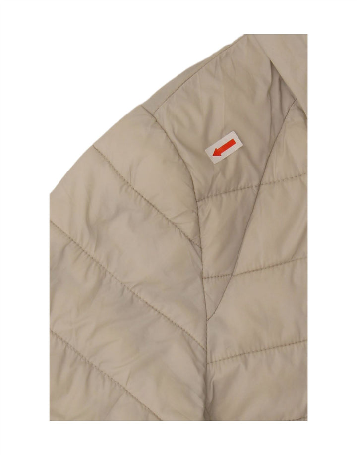 REFRIGUE Womens Hooded Padded Jacket UK 6 XS Grey Vintage Refrigue and Second-Hand Refrigue from Messina Hembry 