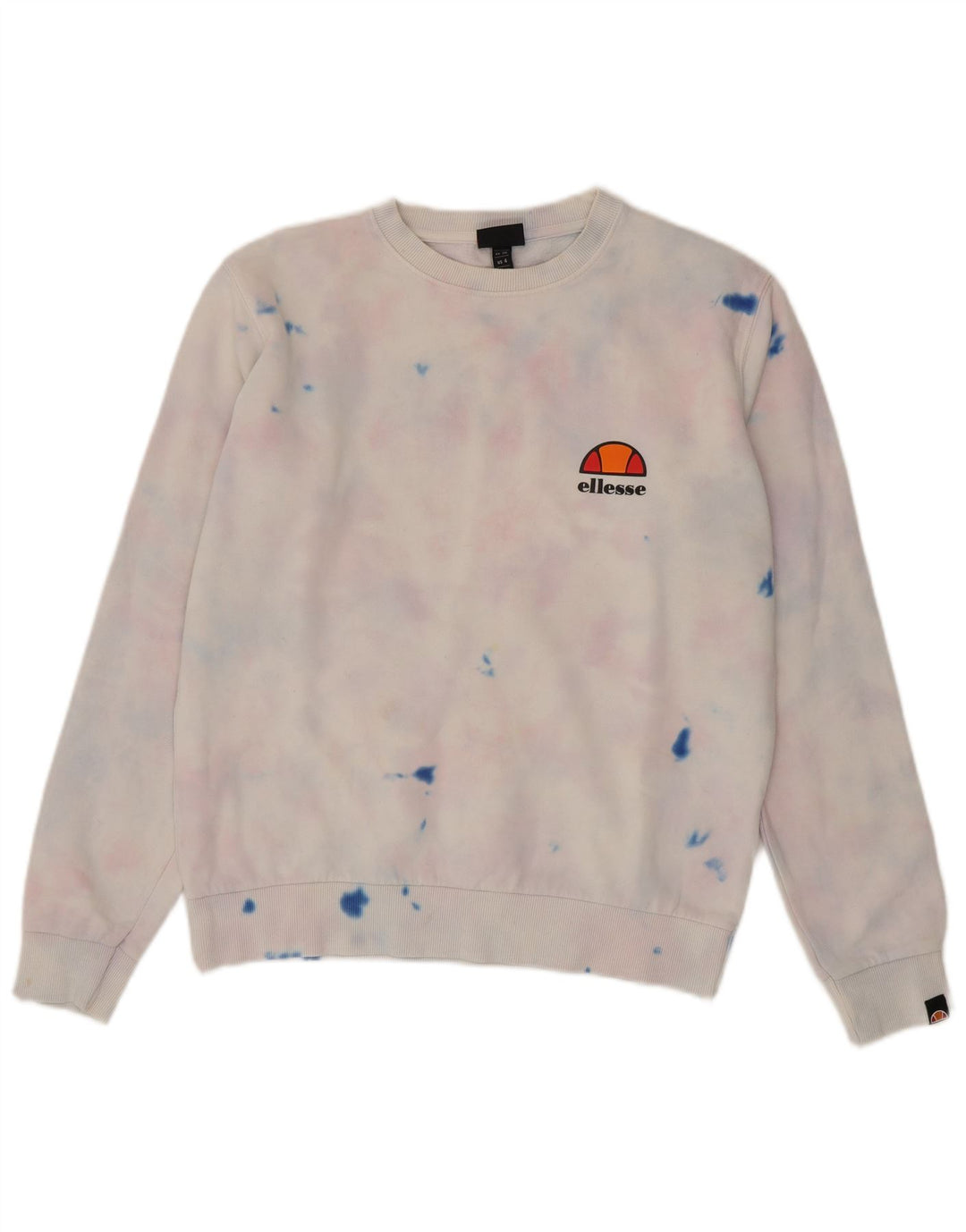 Ellesse Womens Oversized Sweatshirt Jumper UK 8 Small Multicolor Tie Dye