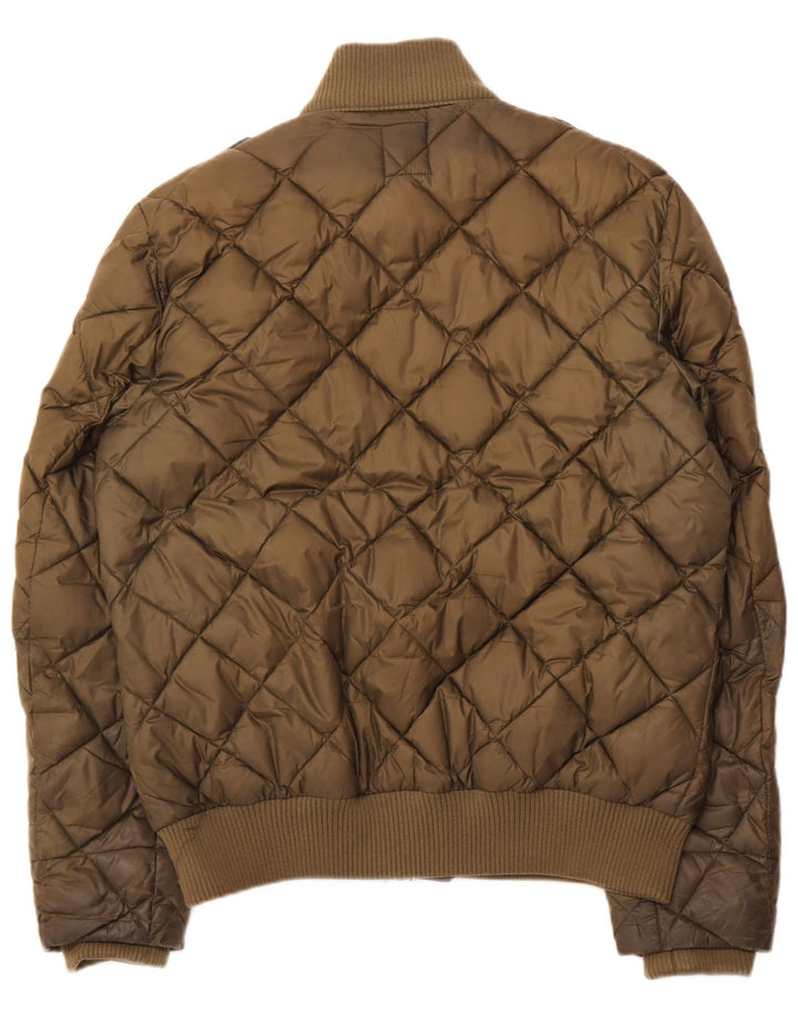 RIFLE Mens Padded Jacket UK 42 XL Khaki Polyester