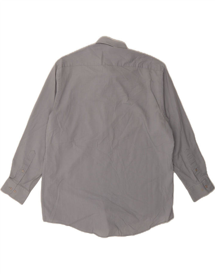 PIERRE CARDIN Mens Shirt Size 16 1/2 Large Grey Cotton Vintage Pierre Cardin and Second-Hand Pierre Cardin from Messina Hembry 
