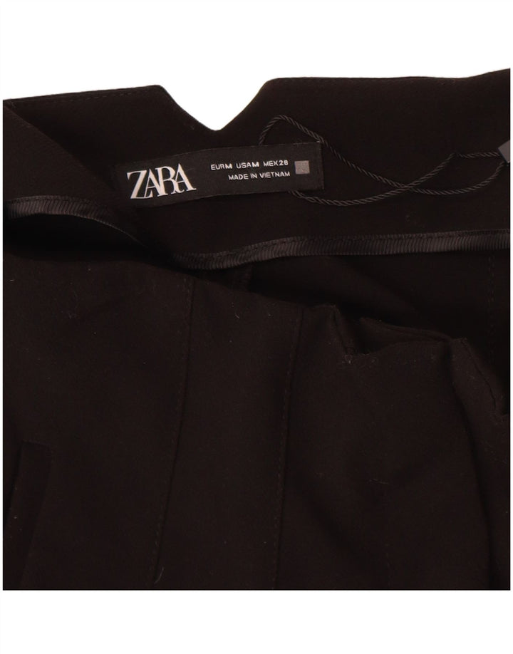 Zara Womens Tapered Chino Trousers Medium W28 L27 Black Polyester