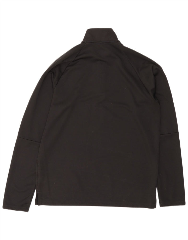 ADIDAS Mens Climalite Zip Neck Pullover Tracksuit Top Large Black