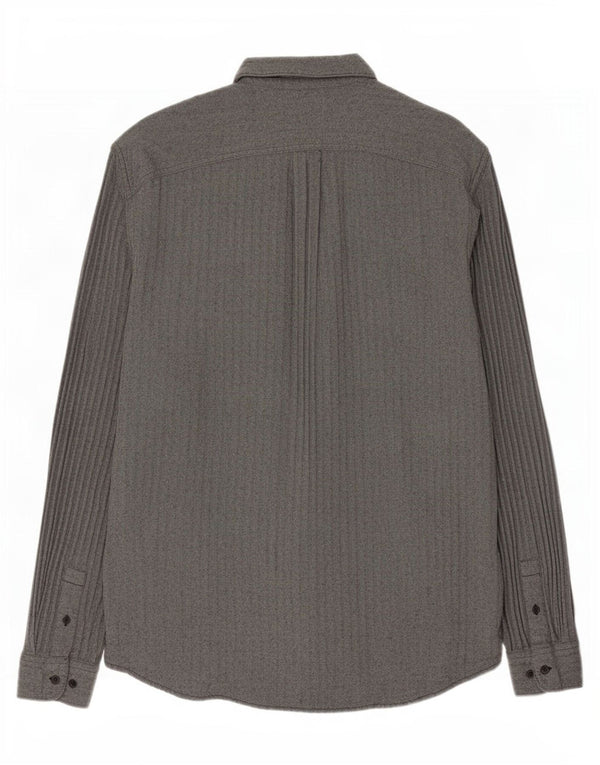 Lee Chemise grande coupe décontractée pour homme 2XL en coton à chevrons gris
