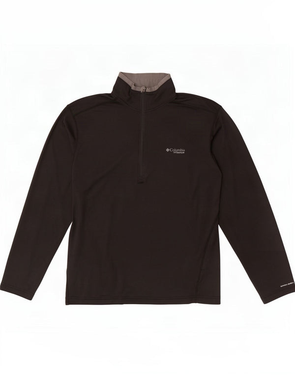 Columbia Haut de Survêtement Omni Dry Zip Neck Homme Noir Moyen