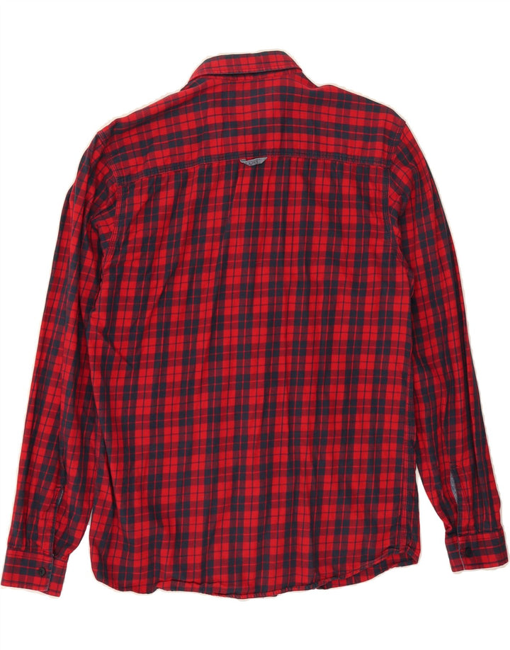 JACK & JONES Mens Flannel Shirt Large Red Check Cotton Vintage Jack & Jones and Second-Hand Jack & Jones from Messina Hembry 