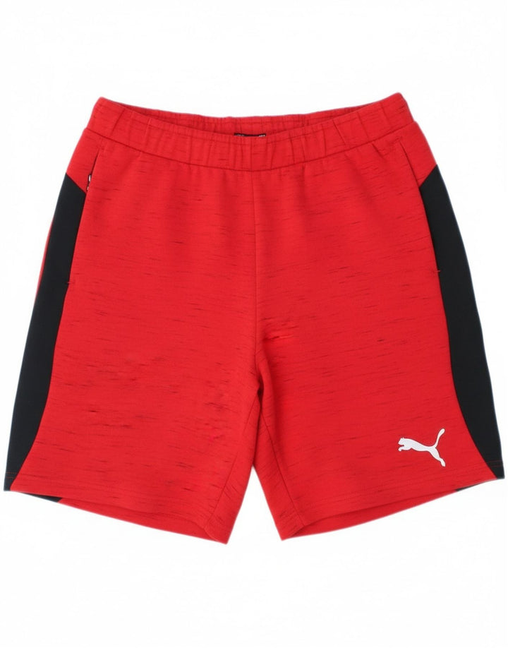 Puma Mens Sport Shorts Medium Red Colourblock