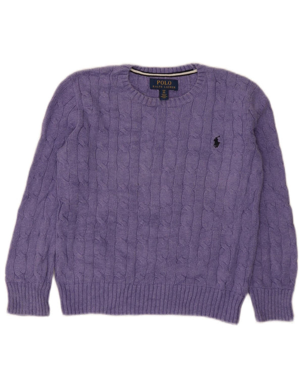 Polo Ralph Lauren piger bådhals sweater 7-8 år lille lilla