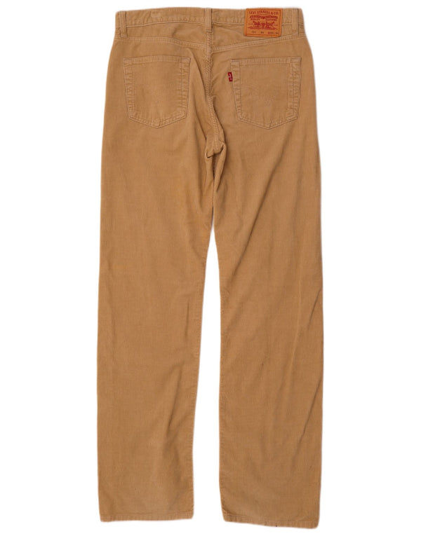 Levi's Mens 751 Straight Corduroy Trousers W33 L34 Beige Cotton