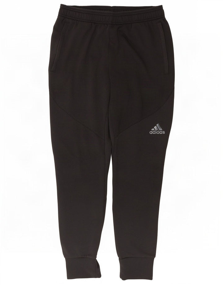 Adidas Mens Climalite Tracksuit Trousers Joggers Medium Black Polyester