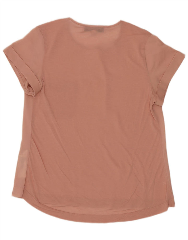 FRENCH CONNECTION Blusa para mujer Top UK 42 Poliéster rosa medio