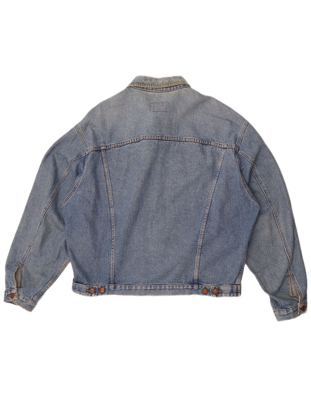 Benetton Mens Denim Jacket UK 42 XL Blue