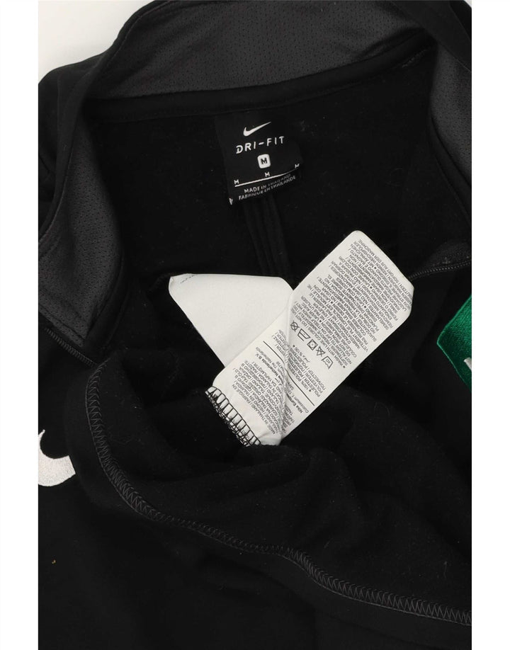 Мужской пуловер с графическим принтом Nike Dri Fit, средний черный цветной блок
