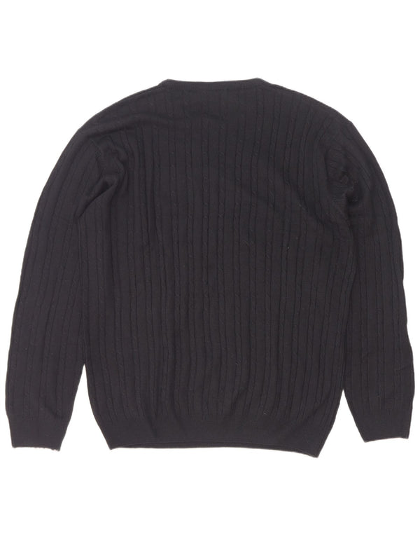 Maglione maglione girocollo da uomo Lotto 2XL acrilico nero