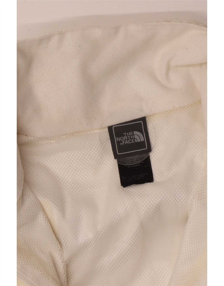 The North Face Womens Hooded Rain Jacket UK 14 Medium White Nylon