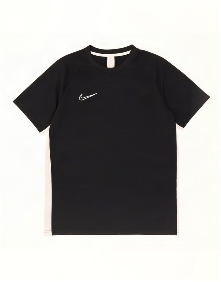 Nike Herren Dri Fit T-Shirt-Oberteil, großes, schwarzes Farbblock-Polyester