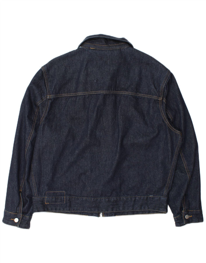 Zara Veste en jean pour homme UK 42 XL Bleu marine Polyester
