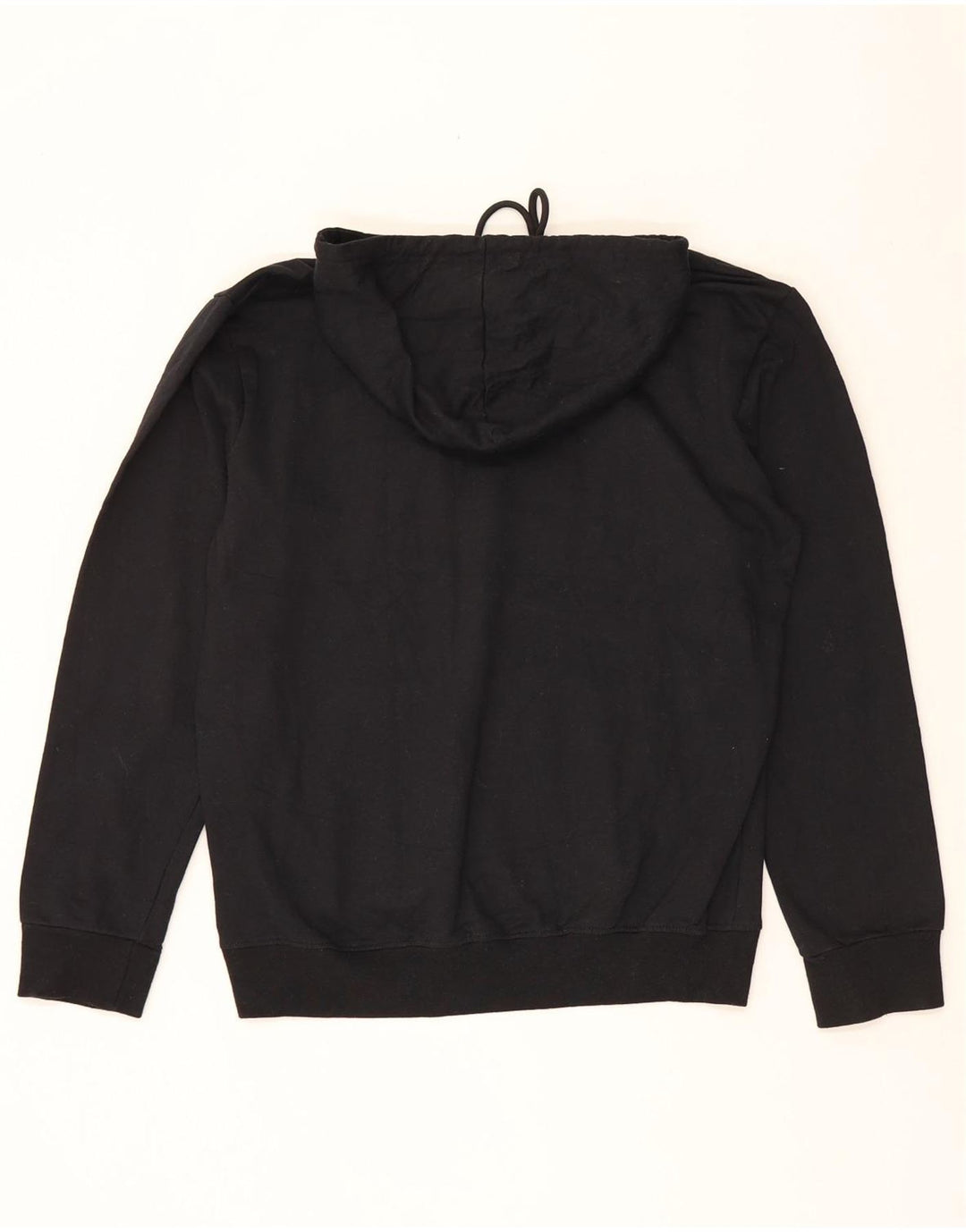 VINTAGE Mens Graphic Hoodie Jumper Medium Black Vintage Vintage and Second-Hand Vintage from Messina Hembry 