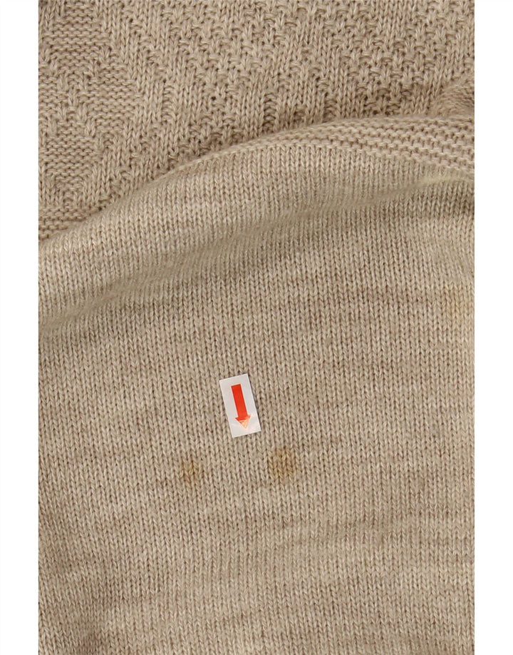 Marks & Spencer Herren-Pullover mit Rundhalsausschnitt, mittelbeigefarbenes Acryl
