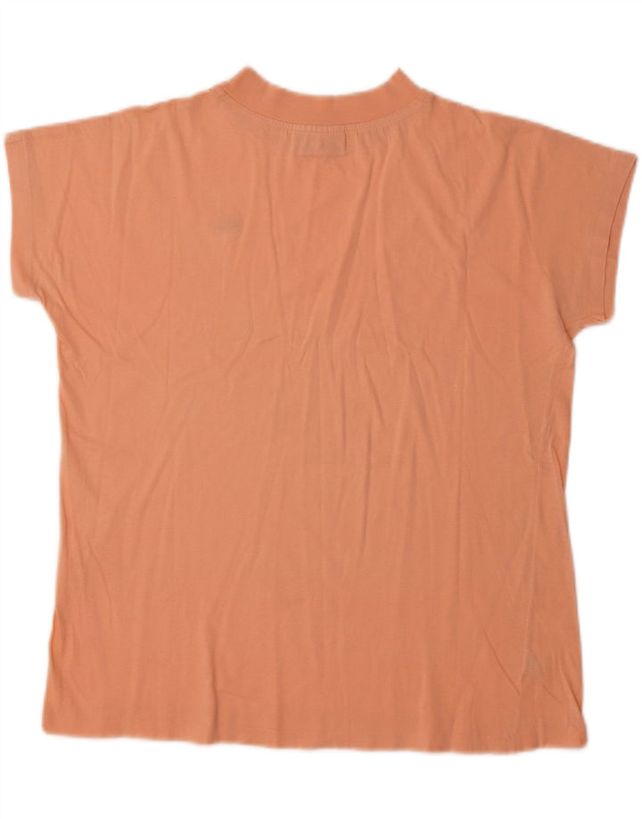LACOSTE Womens T-Shirt Top Size 44 Large Orange Cotton Vintage Lacoste and Second-Hand Lacoste from Messina Hembry 