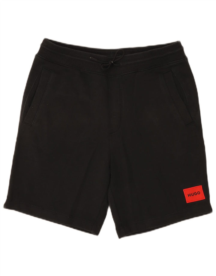 Hugo Boss Herre Sportshorts Medium Sort Bomuld