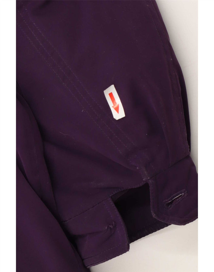 Vintage Womens Oversized Padded Coat EU 46 XL Purple Polyester