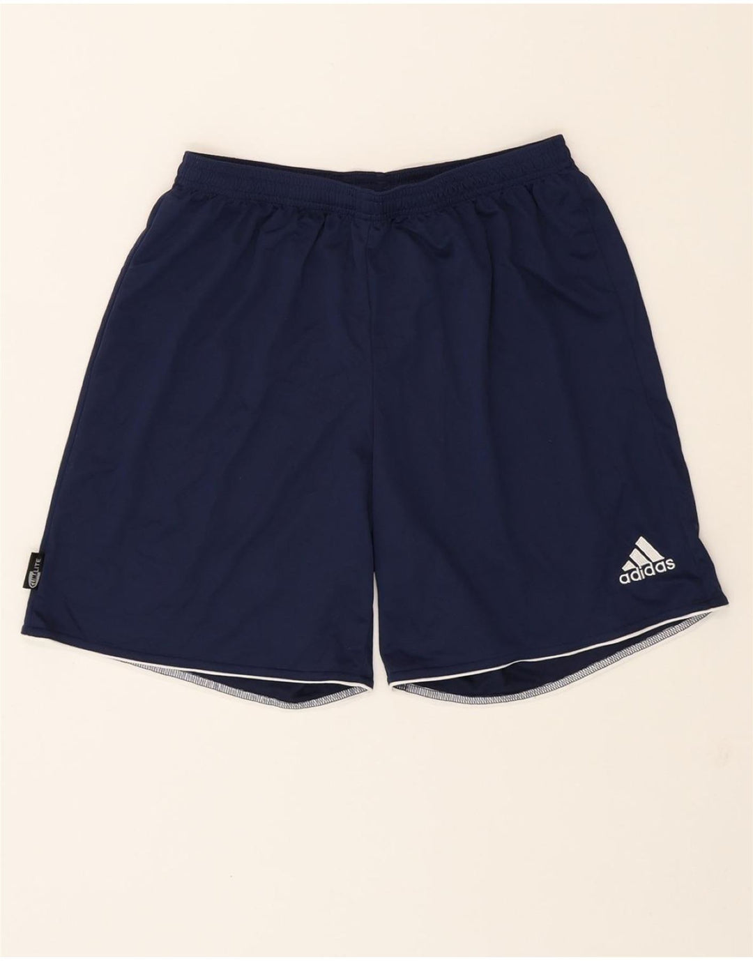 ADIDAS Mens Climalite Sport Shorts Large  Navy Blue Polyester Vintage Adidas and Second-Hand Adidas from Messina Hembry 