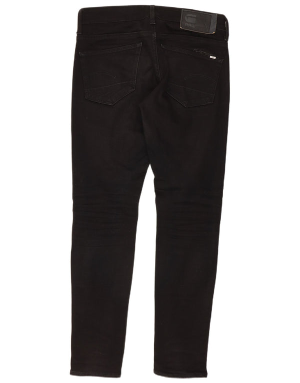 G-Star Mens 3301 Skinny Jeans W28 L30 Black Cotton