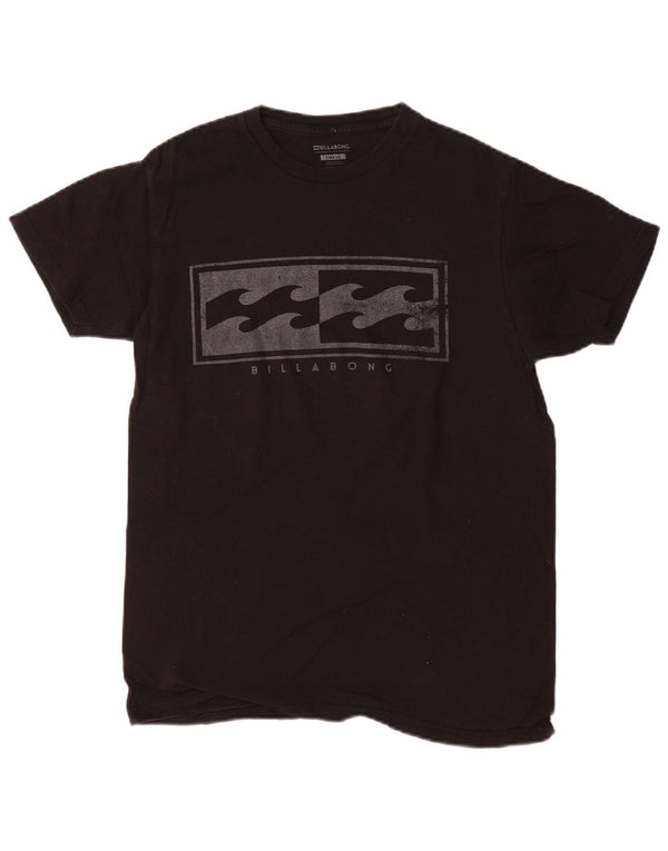 Billabong Hombre Camiseta Gráfica Top Small Algodón Negro