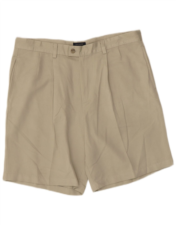 Pantaloncini chino con ancoraggio da uomo Dockers W36 Large Beige Poliestere