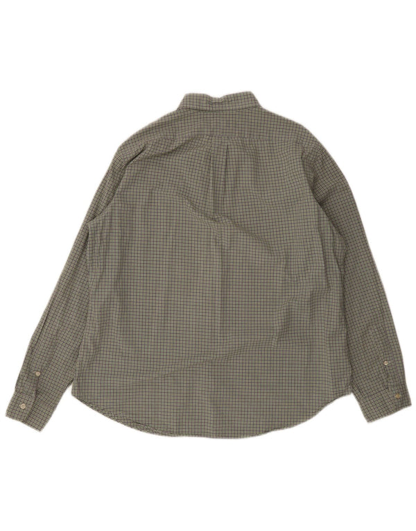 Ralph Lauren Camisa de ajuste personalizado para hombre XL Algodón a cuadros verde