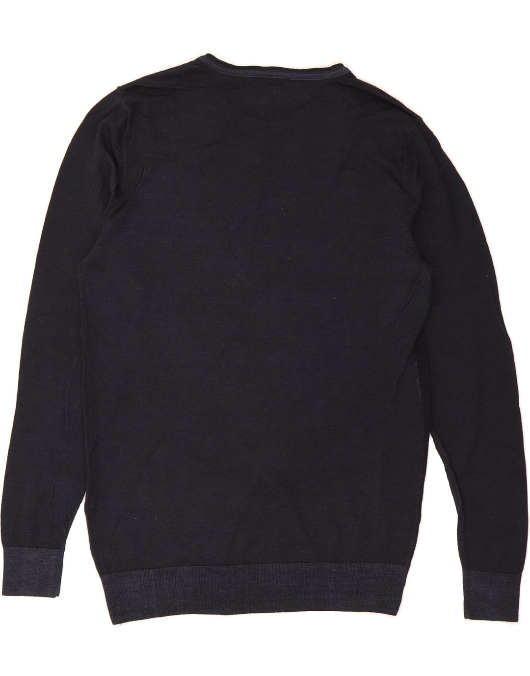 REPLAY Mens Crew Neck Jumper Sweater Large Navy Blue Wool Vintage Replay and Second-Hand Replay from Messina Hembry 