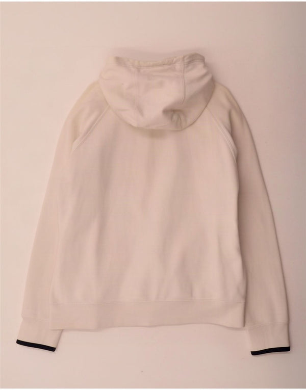 Nike Mens Graphic Hoodie Jumper Large Off White Cotton